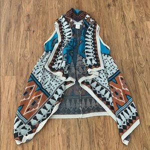 Tribal print vest